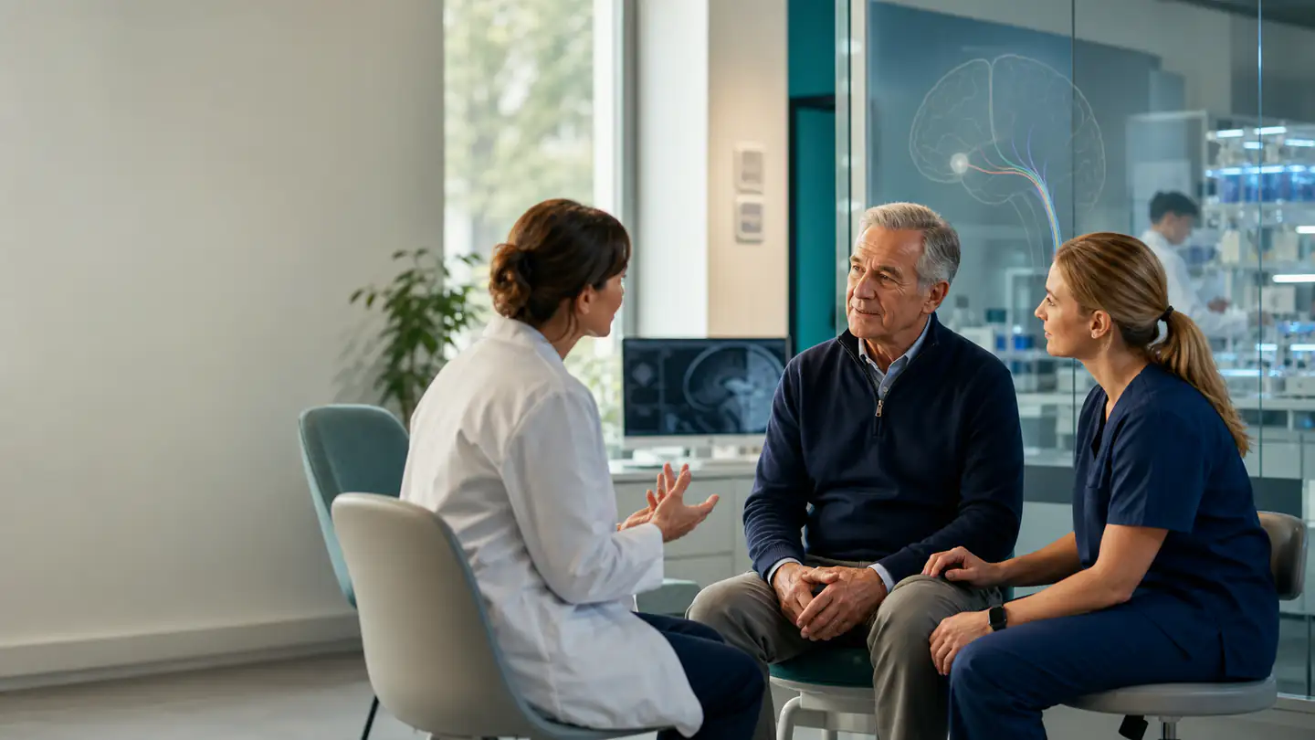 Consultație neurologică și cercetare despre neuroni dopaminergici obținuți din celule stem