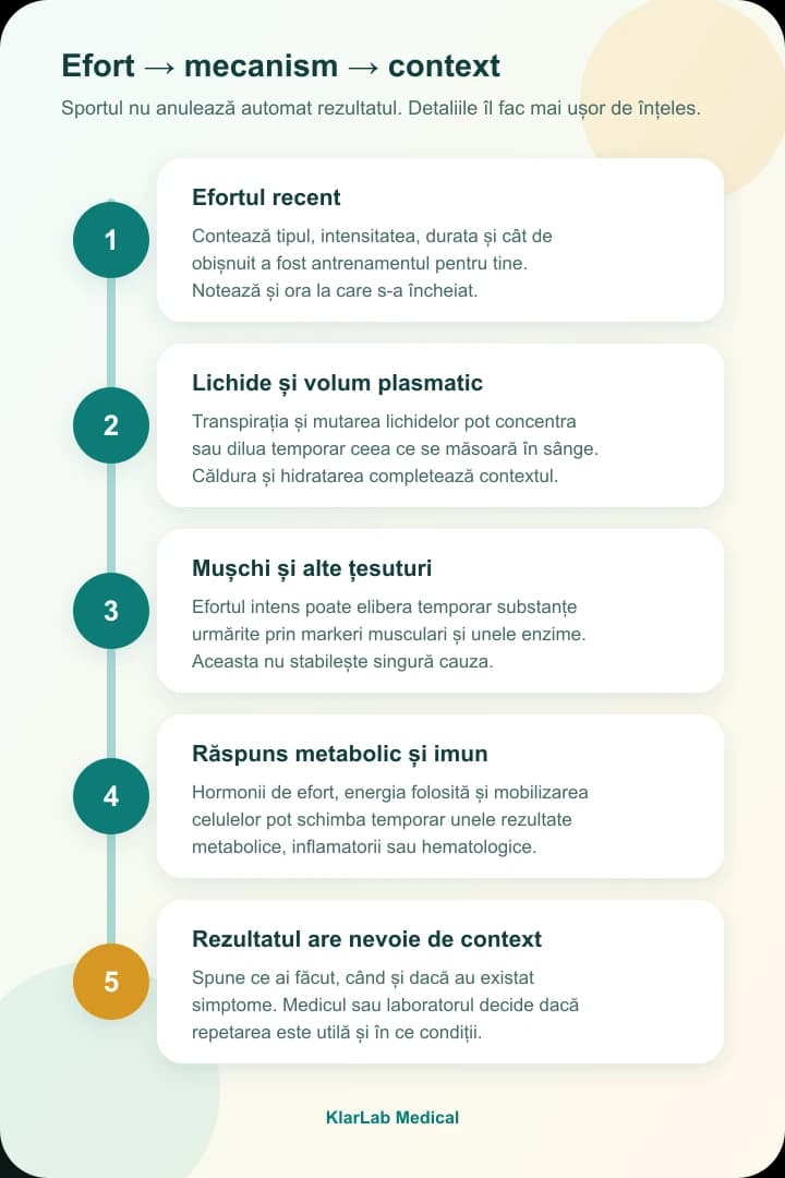 Hartă în cinci pași de la efortul recent la interpretarea analizelor în context