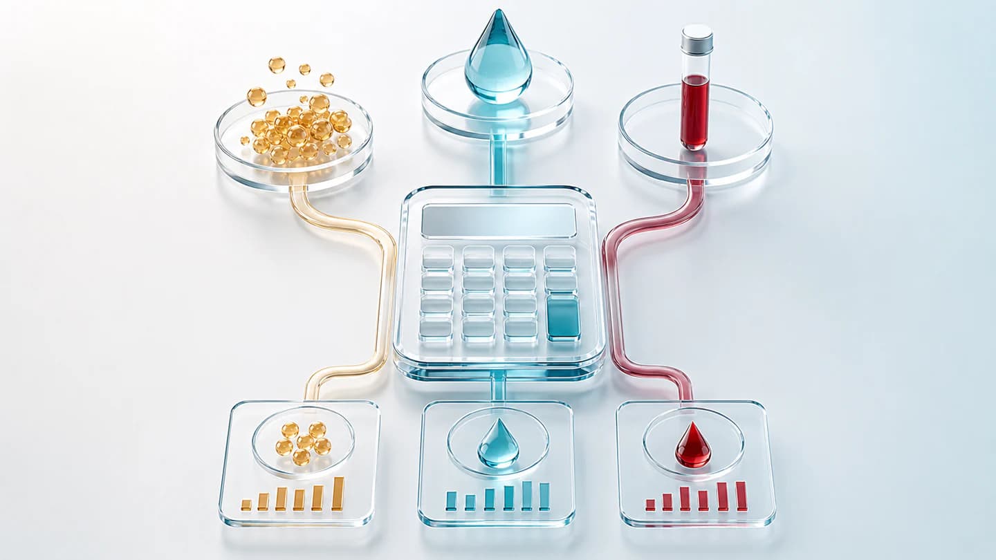 Hartă vizuală a profilului metabolic cu lipide, glicemie și HbA1c